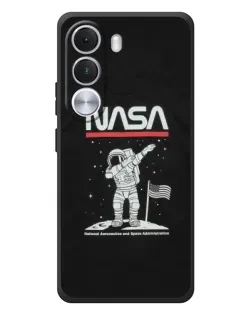 Чехол для Realme C100i с картинкой «NASA — шагаем по Луне»