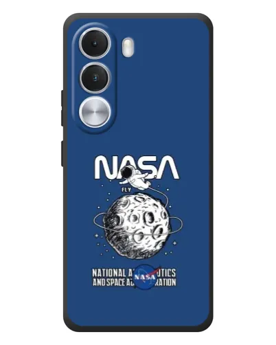 Чехол для Realme C100i с картинкой «NASA — лунная миссия» Чехол для Realme C100i с картинкой «NASA — лунная миссия»