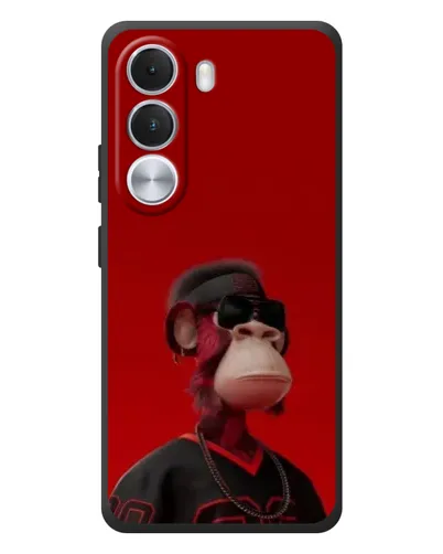 Чехол для Realme C100i с картинкой «Bored Ape в красном»