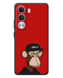 Чехол для Realme C100i с картинкой «Bored Ape — красный фон»