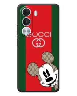 Чехол для Realme C100i с картинкой «Gucci — полосы и Микки»