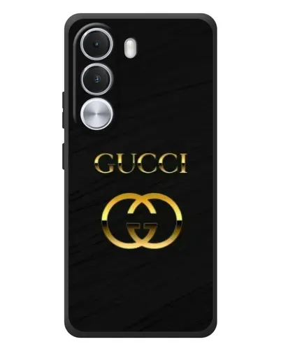Чехол для Realme C100i с картинкой «Золотой логотип Gucci»