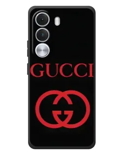 Чехол для Realme C100i с картинкой «Gucci — красный логотип»
