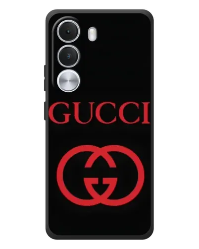 Чехол для Realme C100i с картинкой «Gucci — красный логотип»