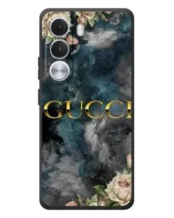 Чехол для Realme C100i с картинкой «Абстрактные цветы Gucci»