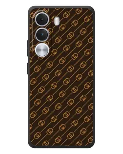 Чехол для Realme C100i с картинкой «Gucci — золотые диагонали»