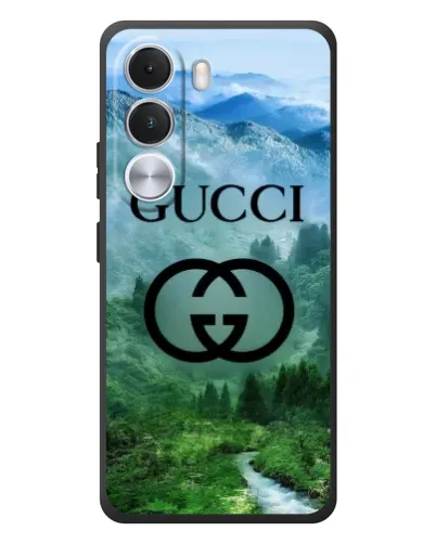 Чехол для Realme C100i с картинкой «Gucci — горный пейзаж»