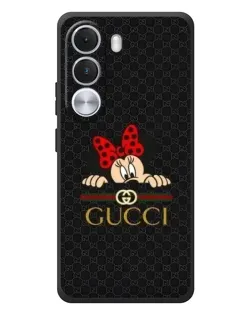 Чехол для Realme C100i с картинкой «Минни Маус Gucci — черный»