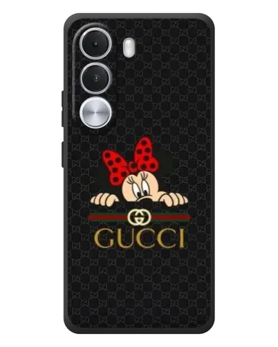 Чехол для Realme C100i с картинкой «Минни Маус Gucci — черный»