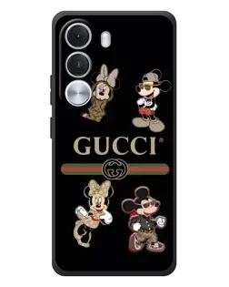 Чехол для Realme C100i с картинкой «Gucci — герои Disney и монограмма»