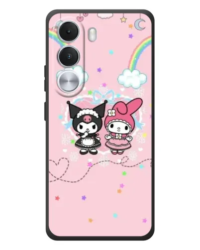 Чехол для Realme C100i с картинкой «My Melody и Kuromi» Чехол для Realme C100i с картинкой «My Melody и Kuromi»