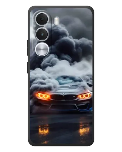 Чохол для Realme C100i з картинкою «BMW у диму» Чохол для Realme C100i з картинкою «BMW у диму»
