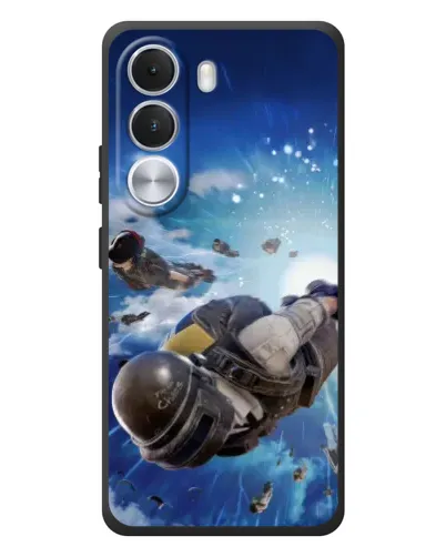 Чехол для Realme C100i с картинкой «Десант PUBG — прыжок» Чехол для Realme C100i с картинкой «Десант PUBG — прыжок»