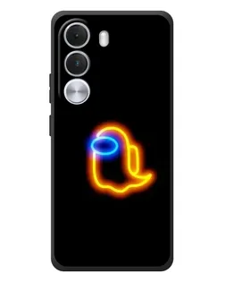 Чехол для Realme C100i с картинкой «Among Us неоновое сияние»