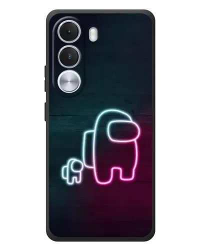 Чехол для Realme C100i с картинкой «Among Us неон-арт» Чехол для Realme C100i с картинкой «Among Us неон-арт»