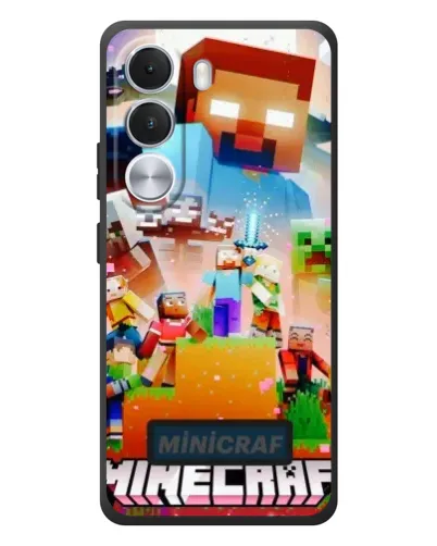 Чехол для Realme C100i с картинкой «Minecraft герои игры»