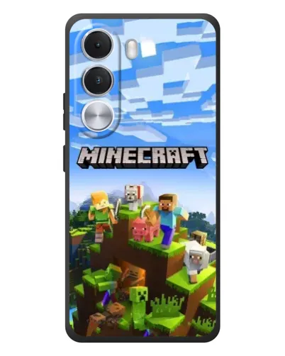 Чехол для Realme C100i с картинкой «Minecraft классический мир»