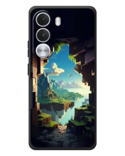 Чехол для Realme C100i с картинкой «Вид из пещеры»