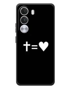 Чохол для Realme C100i з картинкою «Хрест та Серце»