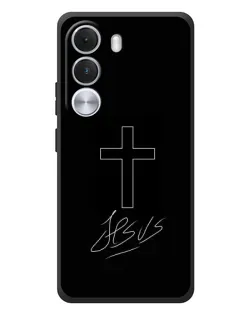 Чехол для Realme C100i с картинкой «Графический крест Jesus»