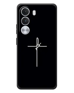 Чехол для Realme C100i с картинкой «Тонкий крест»