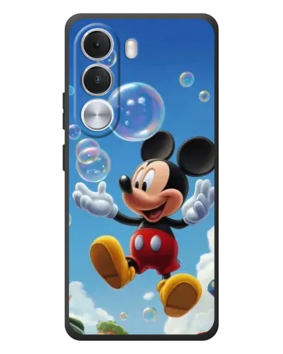Чехол для Realme C100i с картинкой «Mickey и мыльные пузыри»
