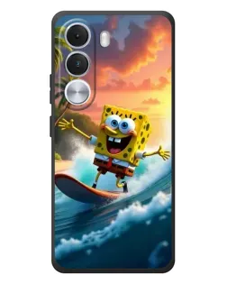 Чехол для Realme C100i с картинкой «Губка Боб серфингист»