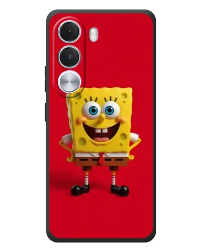 Чехол для Realme C100i с картинкой «Спанч Боб на красном»