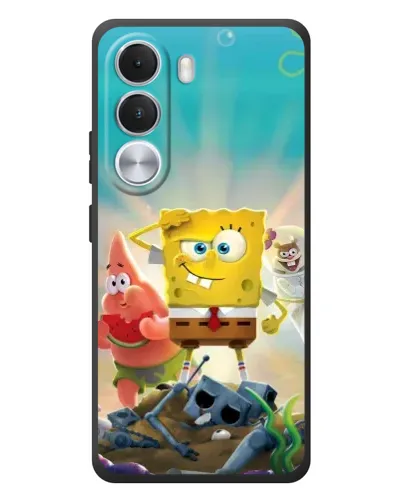 Чехол для Realme C100i с картинкой «Спанч Боб победитель»