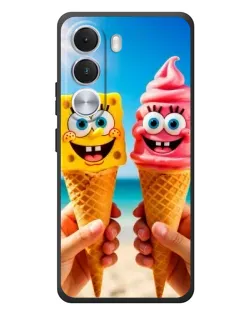 Чехол для Realme C100i с картинкой «Спанч Боб мороженое»