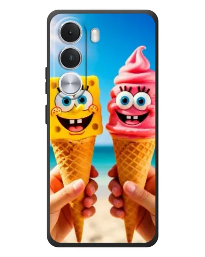 Чехол для Realme C100i с картинкой «Спанч Боб мороженое»
