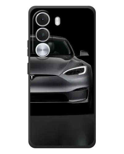 Чехол для Realme C100i с картинкой «Tesla Model S Look» Чехол для Realme C100i с картинкой «Tesla Model S Look»