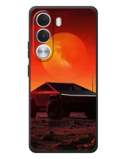 Чехол для Realme C100i с картинкой «Cybertruck на Марсе»