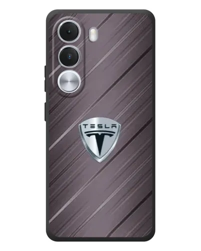 Чехол для Realme C100i с картинкой «Металлическая текстура Tesla» Чехол для Realme C100i с картинкой «Металлическая текстура Tesla»