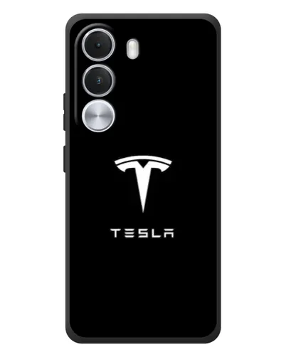 Чехол для Realme C100i с картинкой «Tesla White Logo» Чехол для Realme C100i с картинкой «Tesla White Logo»
