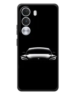 Чехол для Realme C100i с картинкой «Фары Tesla Night»
