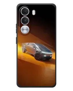 Чехол для Realme C100i с картинкой «Cybertruck в пустыне»