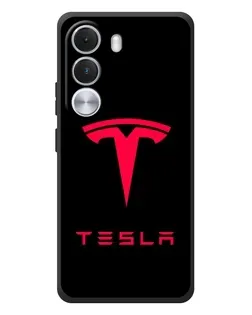 Чехол для Realme C100i с картинкой «Tesla Red Logo»
