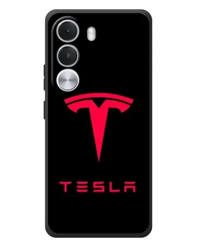 Чехол для Realme C100i с картинкой «Tesla Red Logo» Чехол для Realme C100i с картинкой «Tesla Red Logo»