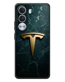 Чехол для Realme C100i с картинкой «Мраморная Tesla Gold»