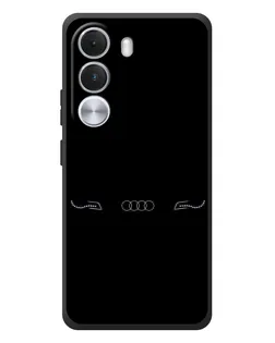 Чехол для Realme C100i с картинкой «Audi — световой подпись»
