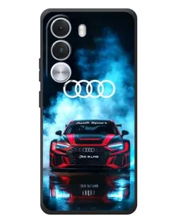 Чехол для Realme C100i с картинкой «Audi Sport — неон»