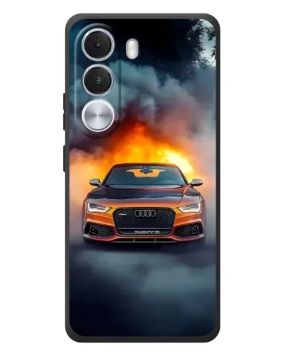 Чохол для Realme C100i з картинкою «Audi у вогняному диму» Чохол для Realme C100i з картинкою «Audi у вогняному диму»