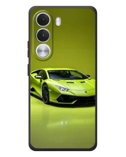 Чехол для Realme C100i с картинкой «Салатовый Lamborghini Huracan»