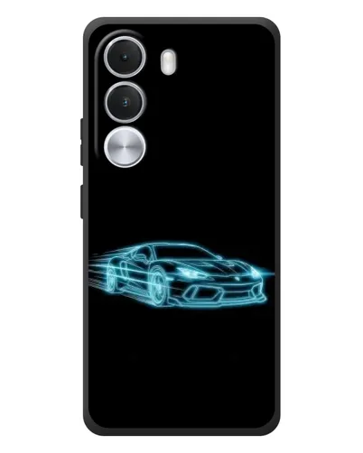 Чехол для Realme C100i с картинкой «Неоновый контур Lamborghini» Чехол для Realme C100i с картинкой «Неоновый контур Lamborghini»