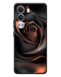 Чехол для Realme C100i с картинкой «Шелковая черная роза» Чехол для Realme C100i с картинкой «Шелковая черная роза»