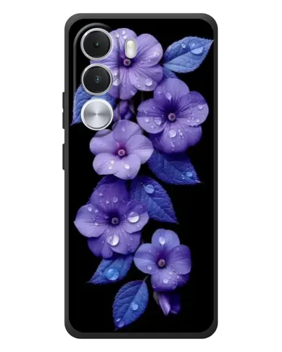 Чехол для Realme C100i с картинкой «Фиолетовые цветы с росою» Чехол для Realme C100i с картинкой «Фиолетовые цветы с росою»