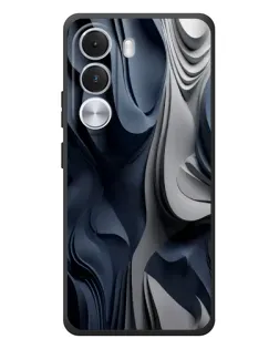 Чехол для Realme C100i с картинкой «Объемные синие складки» Чехол для Realme C100i с картинкой «Объемные синие складки»