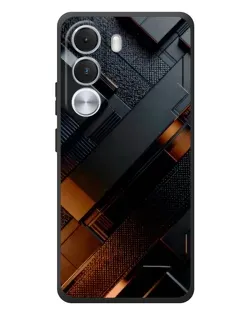 Чехол для Realme C100i с картинкой «Черные геометрические блоки» Чехол для Realme C100i с картинкой «Черные геометрические блоки»