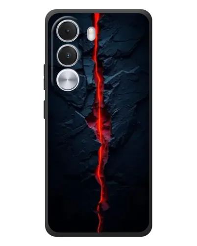 Чехол для Realme C100i с картинкой «Kрасная лавовая трещина» Чехол для Realme C100i с картинкой «Kрасная лавовая трещина»